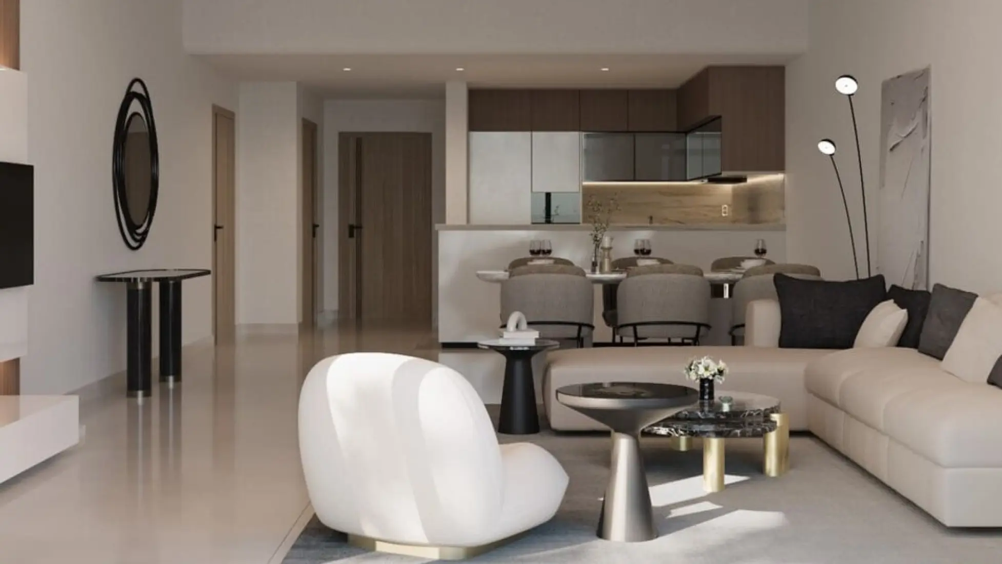 Semi-furnished finishing 6