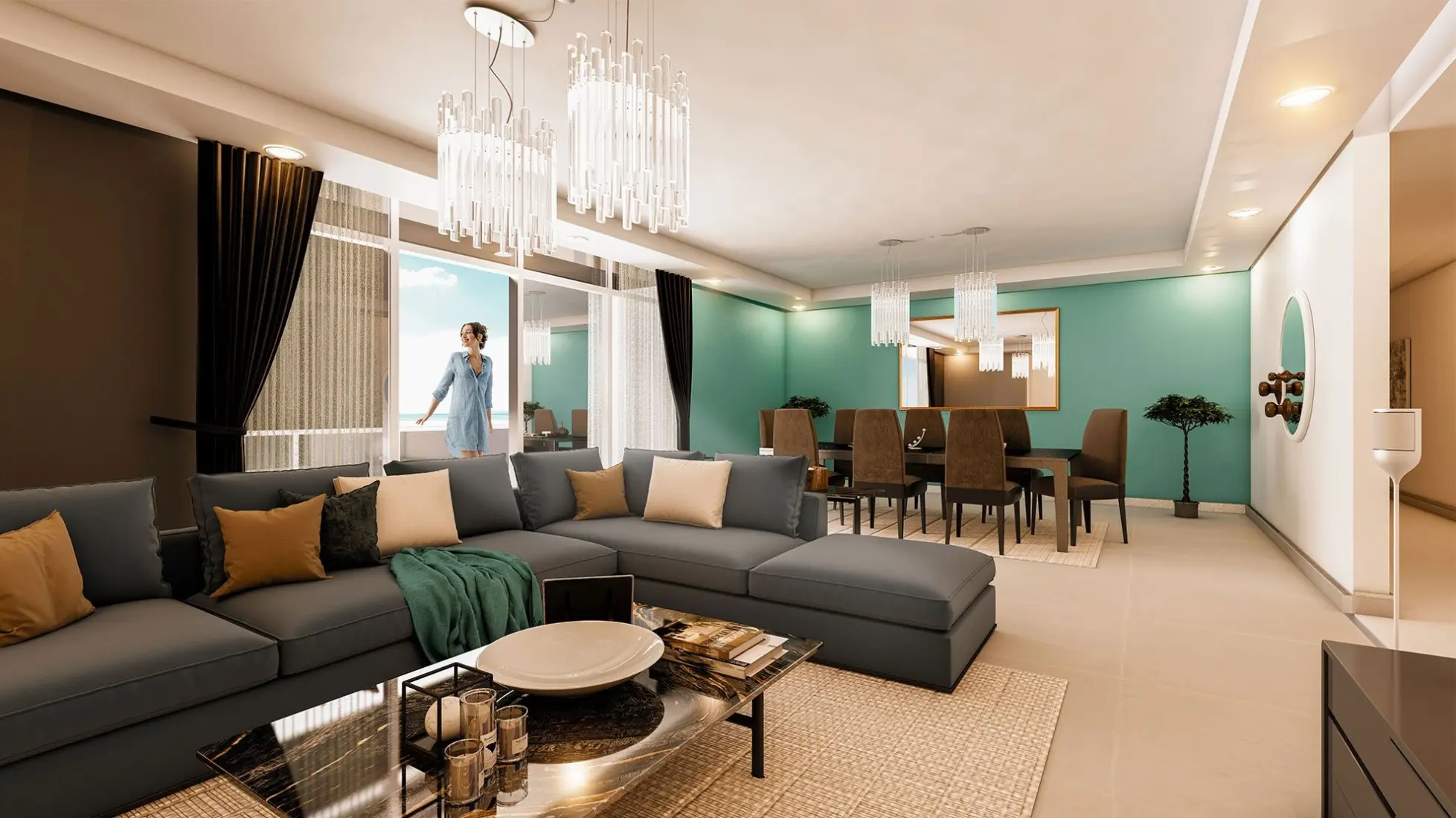 Semi-furnished finishing 1