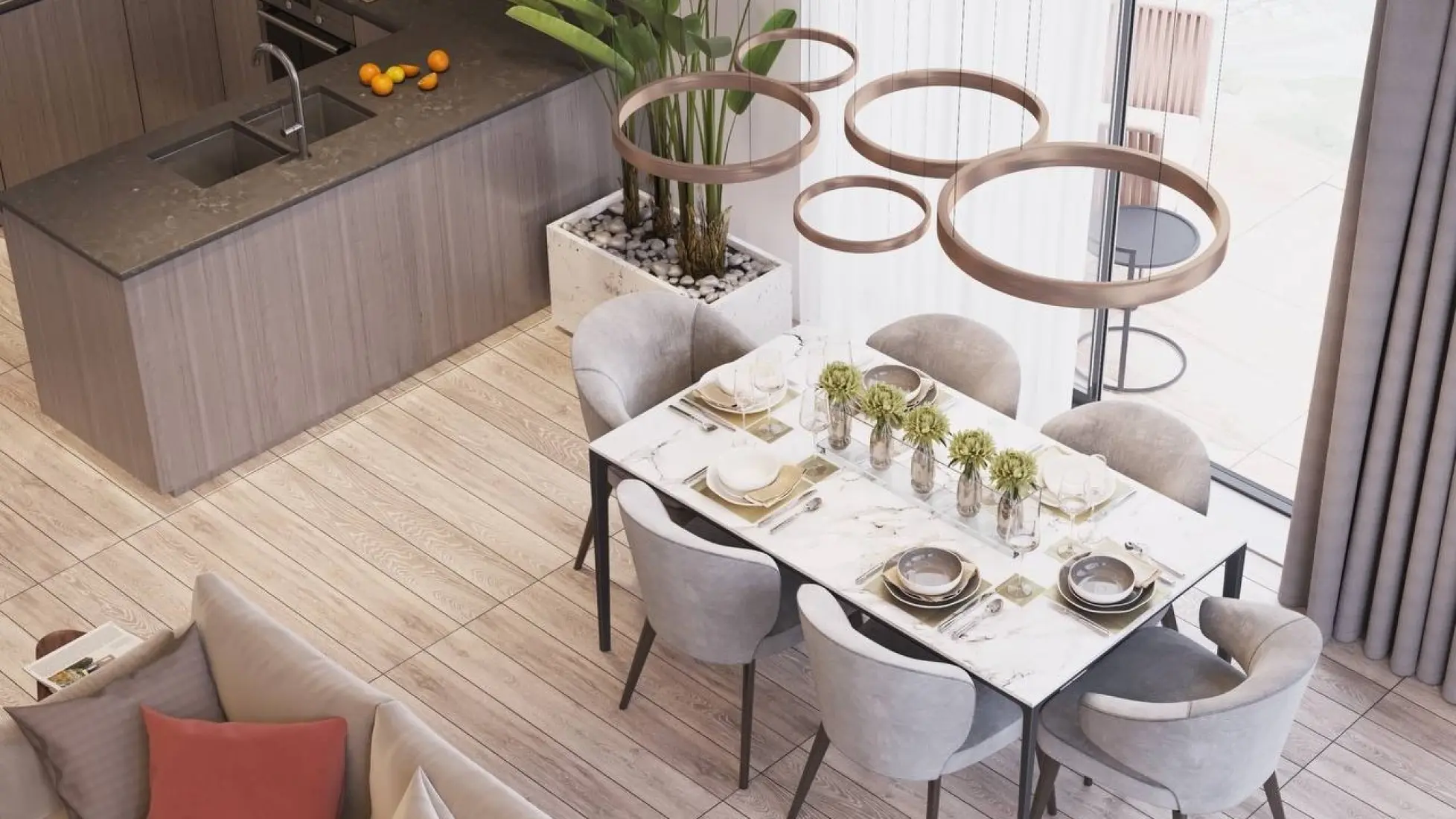 Semi-furnished finishing 9